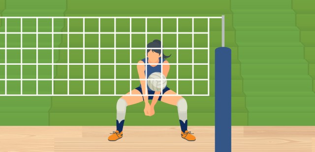 Volleyball Player Graphic