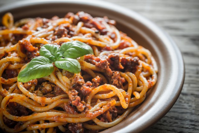 Spaghetti with bolognese sauce