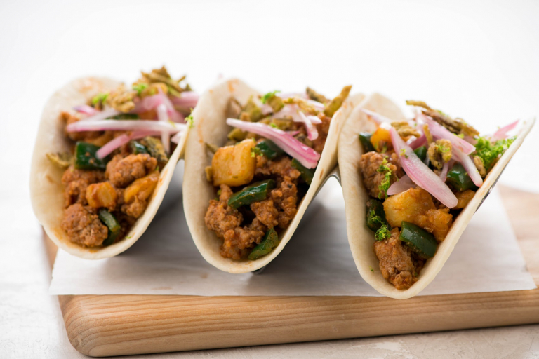 Al Pastor Pork Tacos with Pineapple and Chipotle