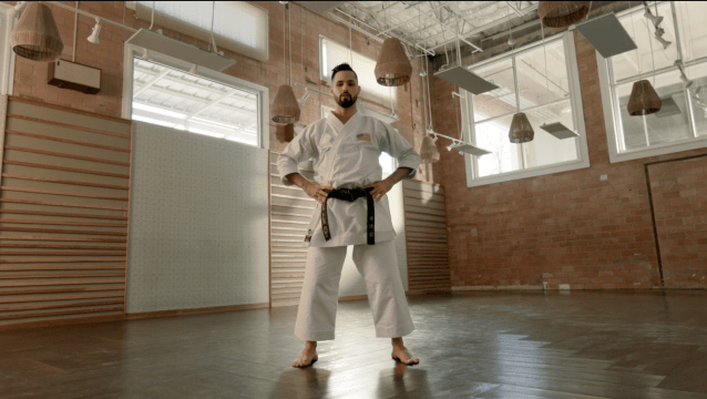 Milk athlete Ariel demonstrates how to throw a karate punch thumbnail