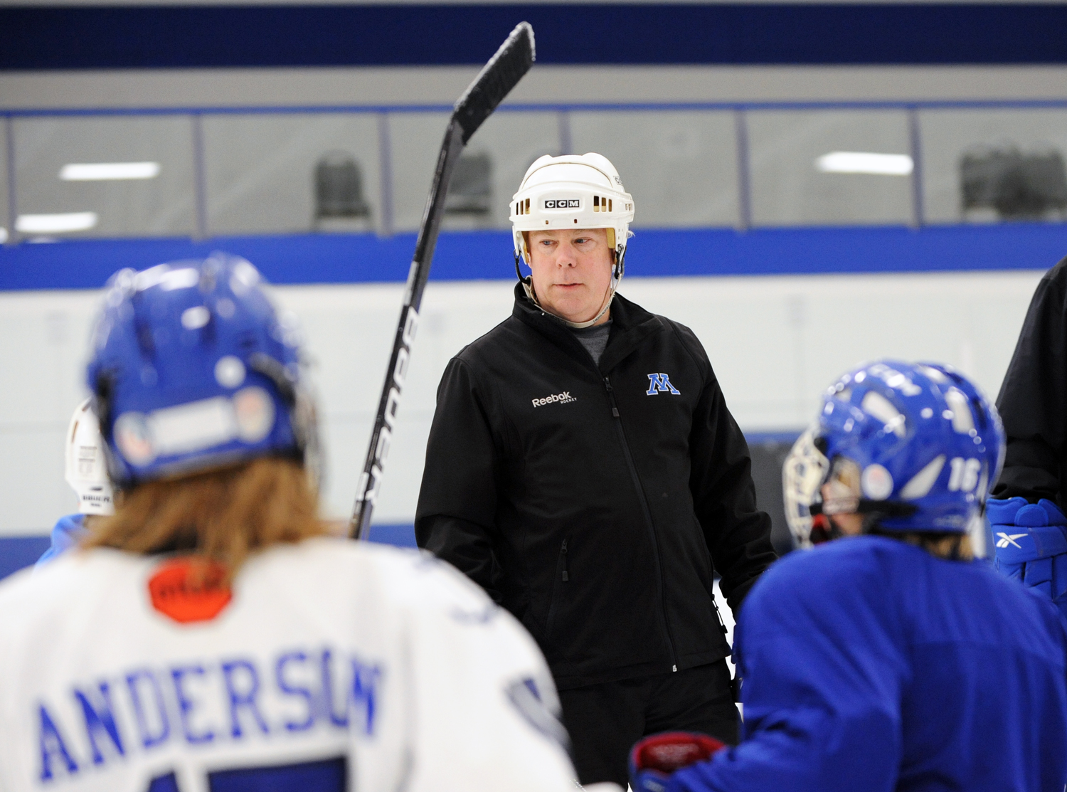 Charlie Poey on the rink
