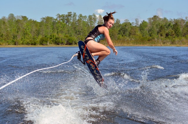 Woman on Wakeboard