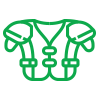 New to Football: Shoulder Pads Icon