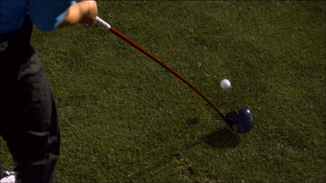 Downward Look at Driver on Ball