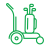 New to Golf: Push Cart Icon