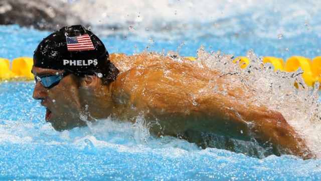 IOC Image of Michael Phelps swimming