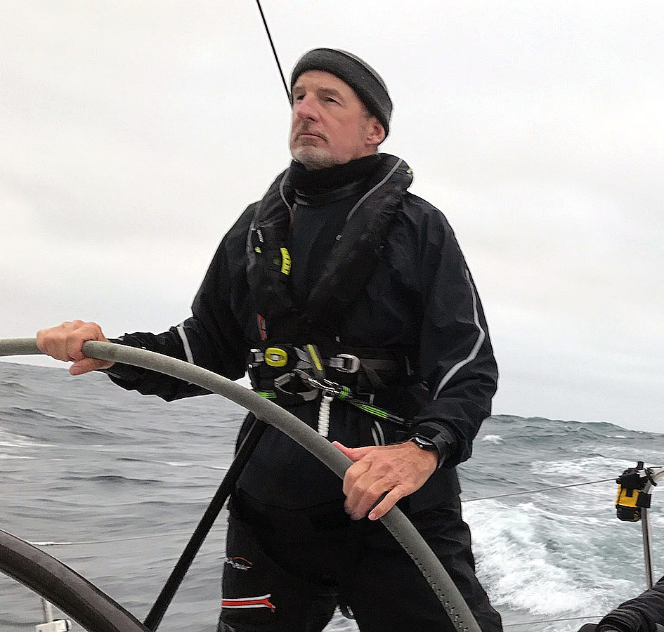 Joel Ronning on sailboat 2