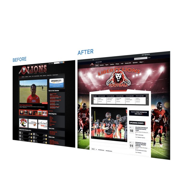 Liberty Lions Before and After