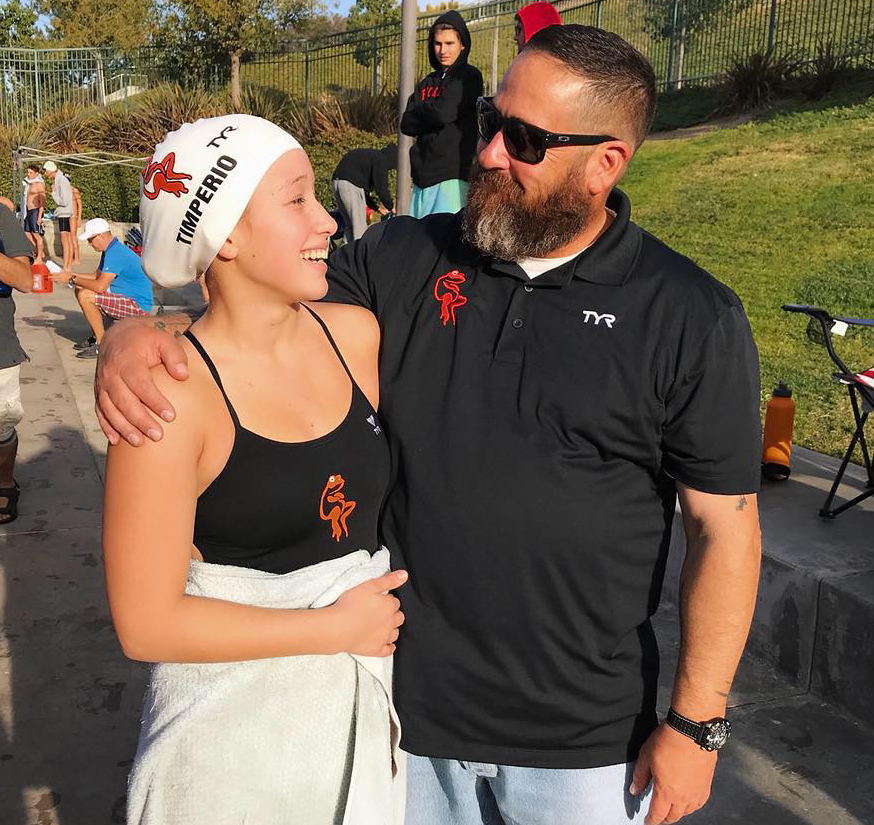 Mike Timperio with daughter Alex. Courtesy photo