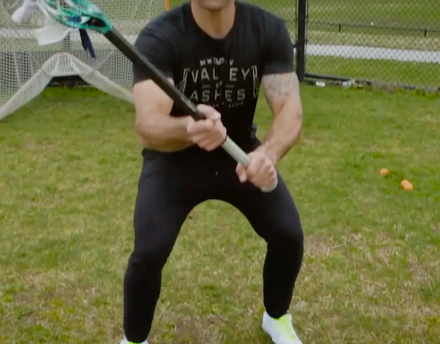 Paul Rabil, defensive stance