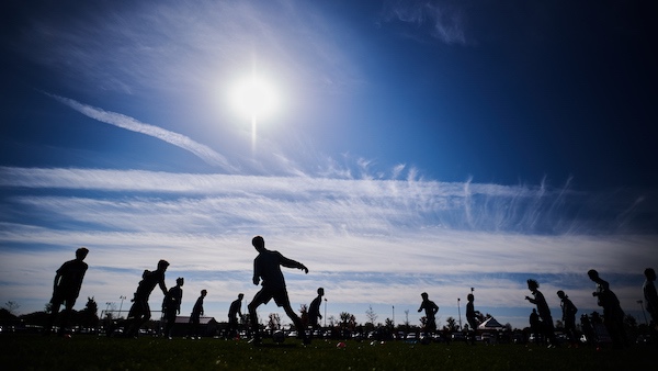 Soccer Practice Shadowed