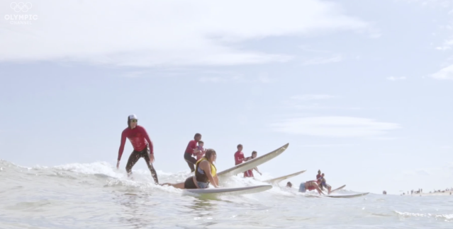Surfing At Surfers Healing Event