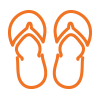 New to Swimming Sandals Icon