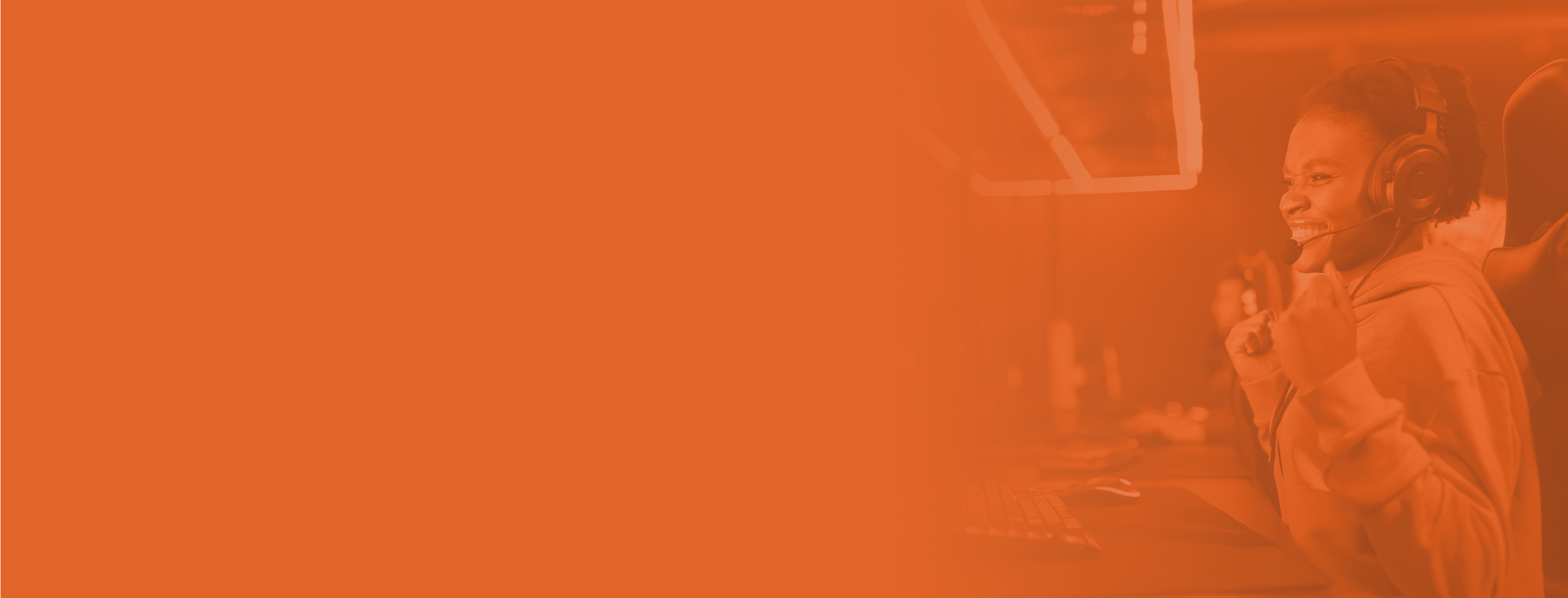 Orange background esports
