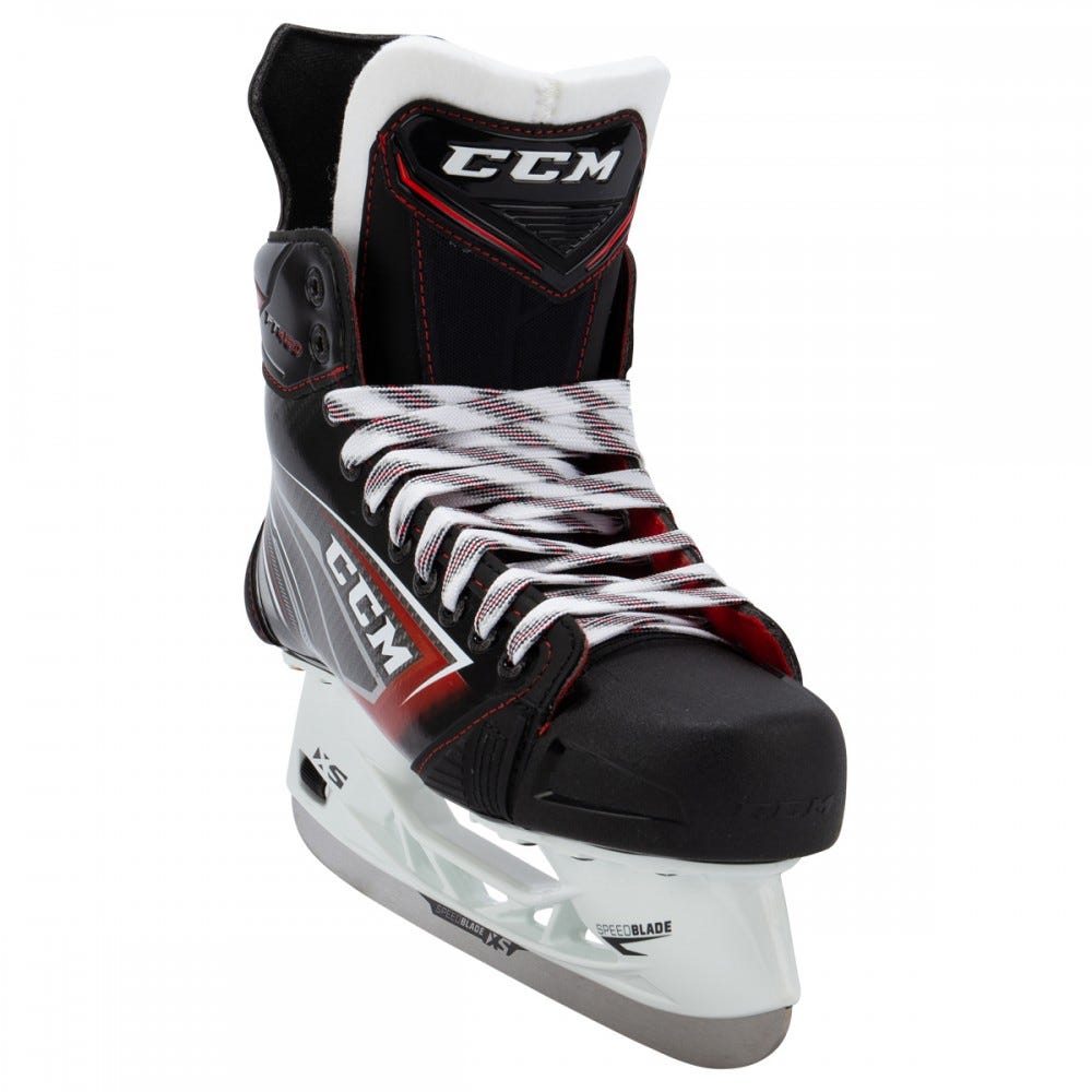 CCM JetSpeed FT460 hockey skate close up photo from Sideline Swap hockey skate guide