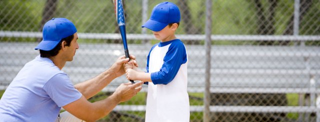 Baseball Coach and Batter