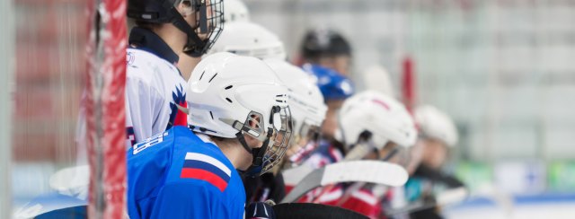 Hockey Players on Bench