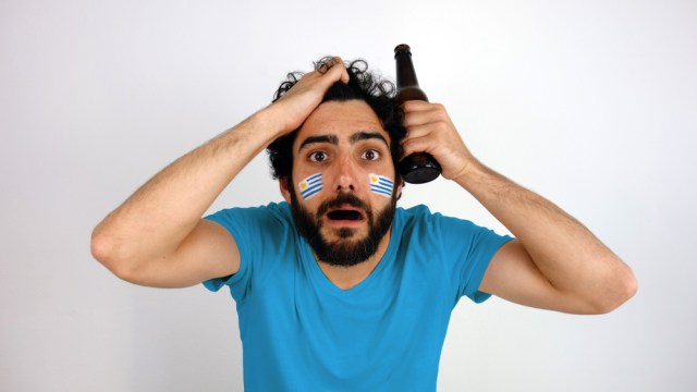 Shot of confused fan