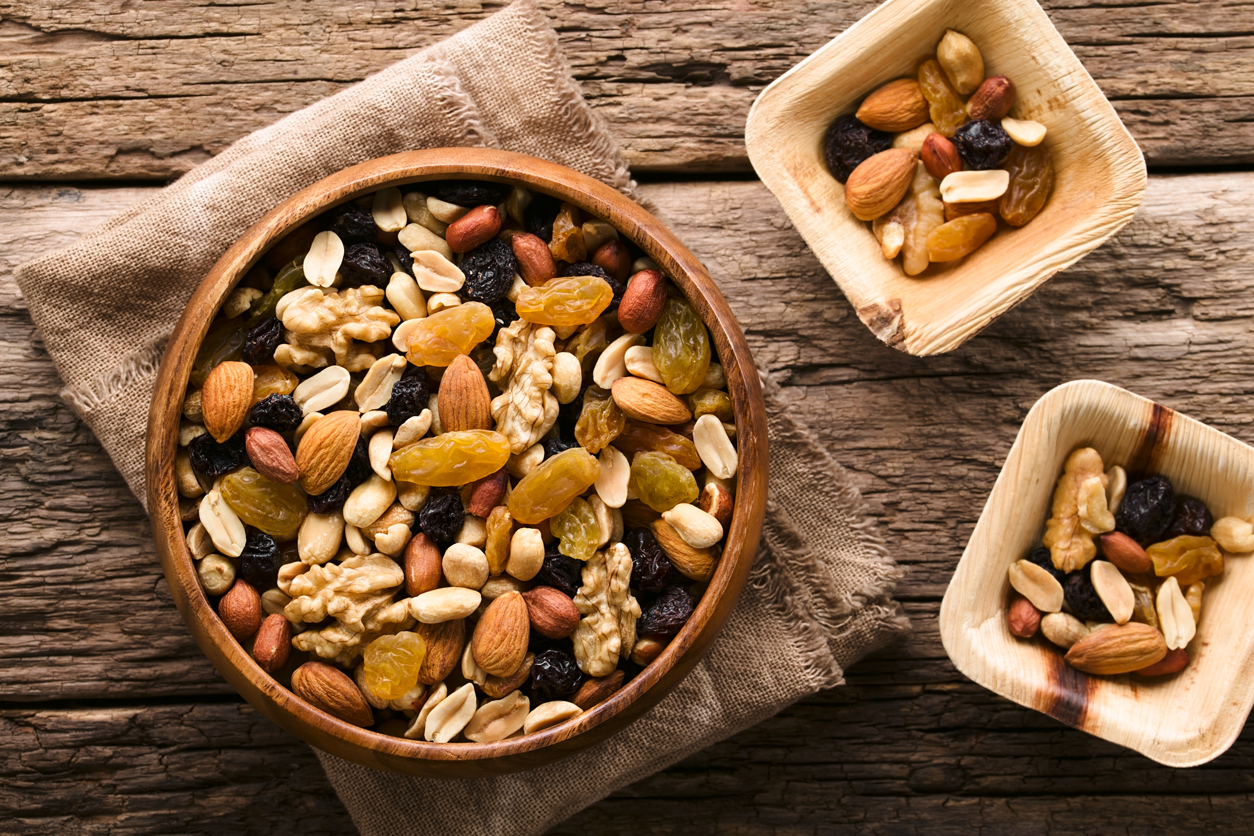 Healthy trail mix snack
