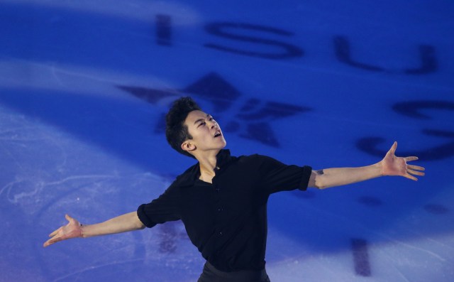 Nathan Chen of USA performs during the exhibition gala