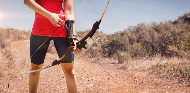Woman archery.