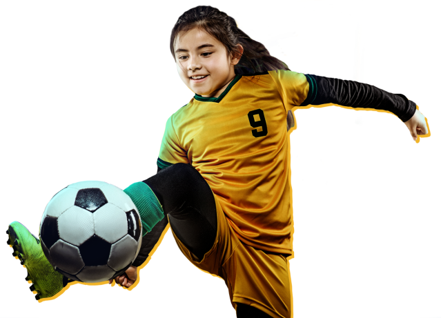 Soccer Player with Ball